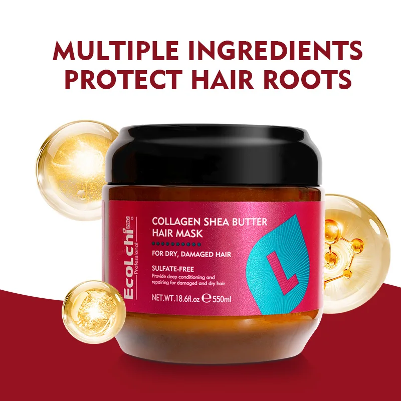 Ecolchi Premium Professional Sulfate free Smoothing Hair Treatment Cream  550ml