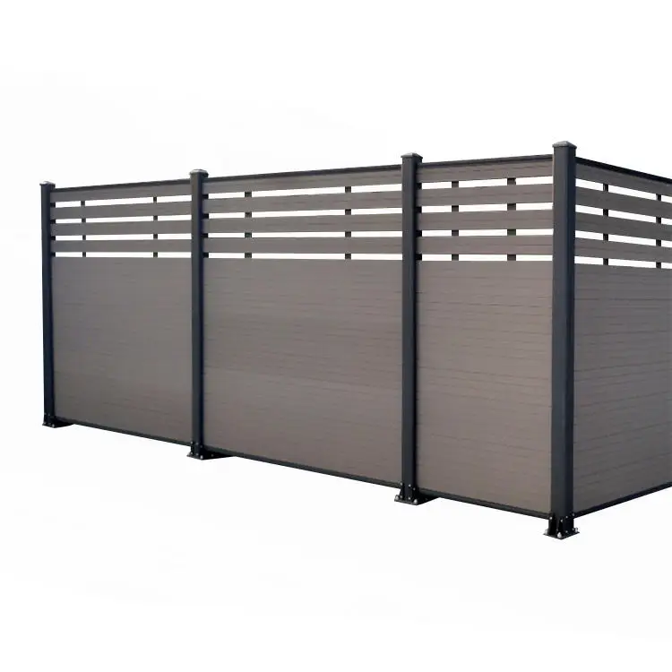 Hot selling outdoor fencing wood plastic eco wpc fence gate with low price