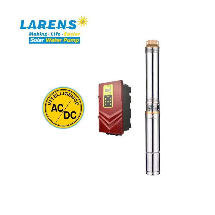LARENS 3 Inches Plastic Impeller 2.2 kW AC DC Solar Water Pump for Agriculture Irrigation