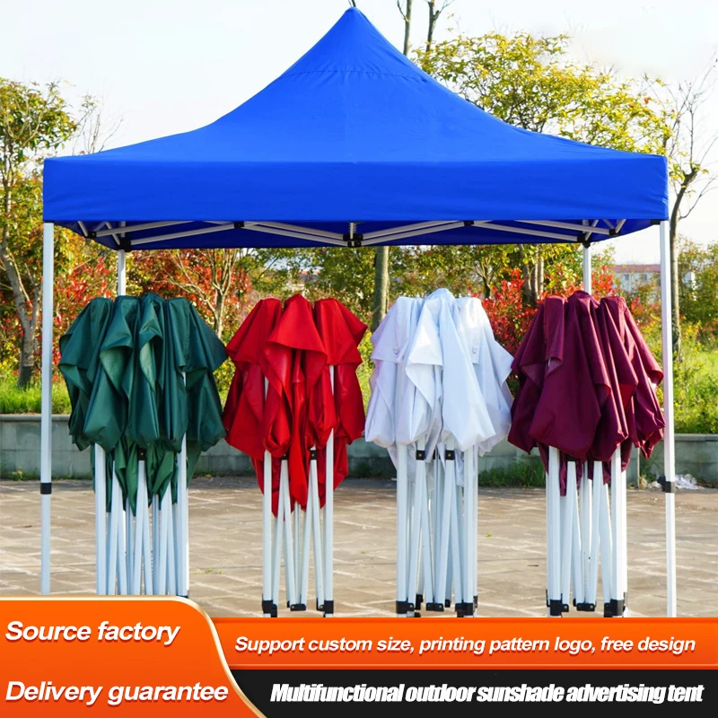 Wholesale 2x2M Foldable Canopy Tent Double-Layer Automatic Waterproof for Outdoor Advertising Promotion Events Factory Price