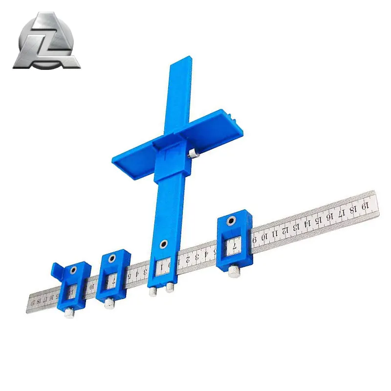 Woodworking cabinet hardware jig adjustable handle punching locator tools