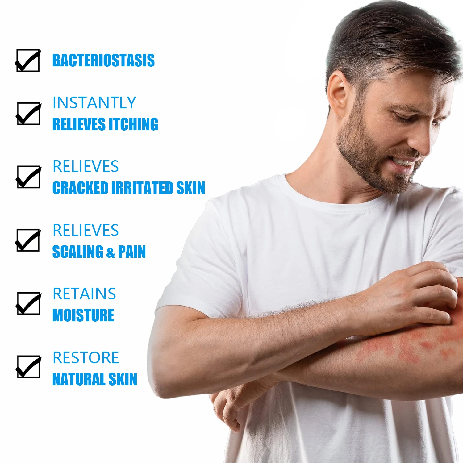 Hot Selling 100G Soothe Psoriasis Eczema Care Body Lotion Improve Dry Itchy Sensitive Skin Repair moisturizing