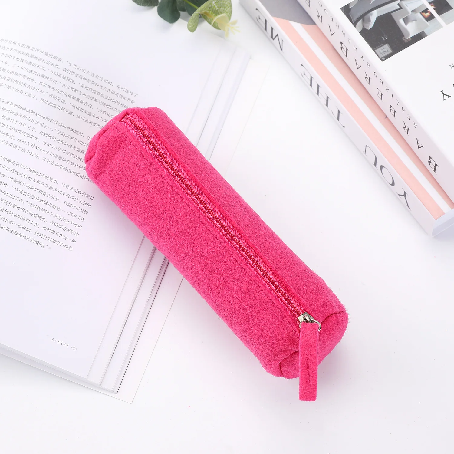 Felt pencil case High capacity estuche escolar Creativity pencil case trousse scolaire stylo kalem kutu cute stationery pen case
