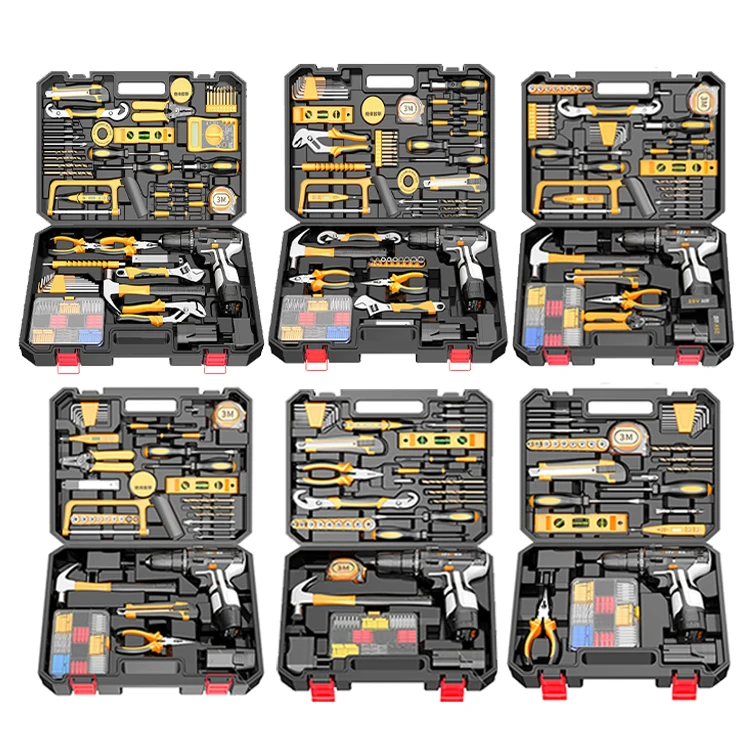21pcs 16.8V 2800MAH Li-Ion Rechargeable Cordless Tools Combo Kit 10mm Max Drilling Diameter OEM Wireless Drill Home Use ODM