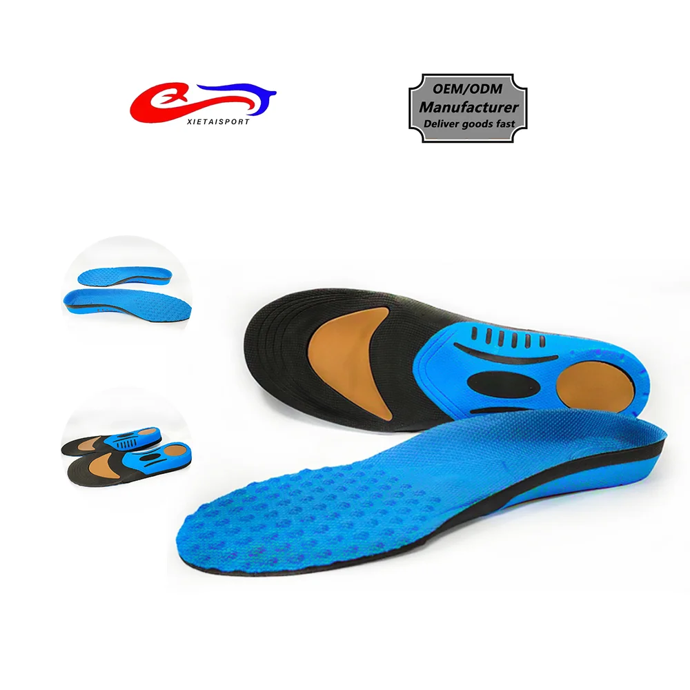 New Design Custom Logo Insole Ortopedic Shoes Inserts Full Length Bubbles Bulge Massage Insole for Men and Women