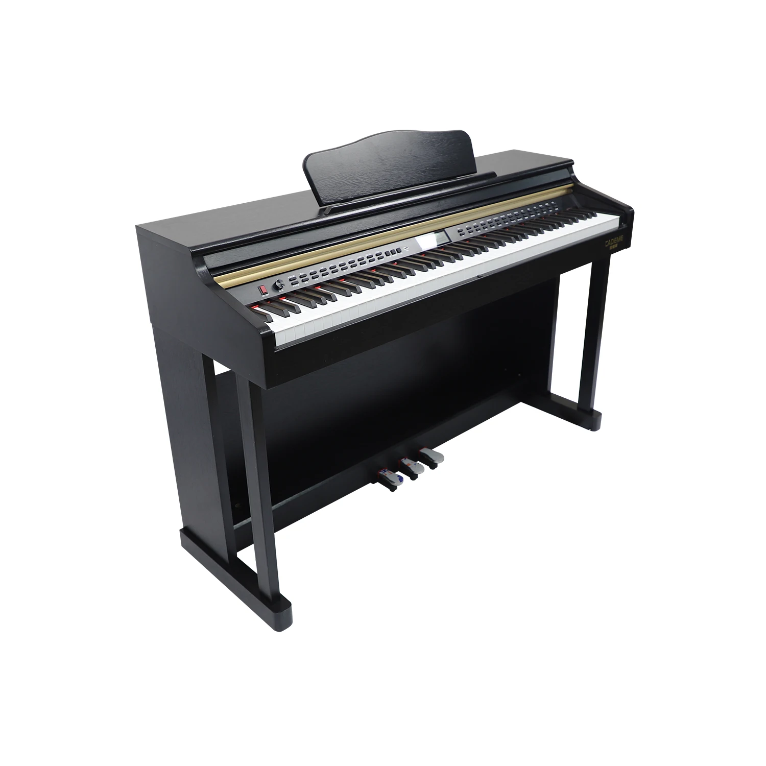 Dinas Full Size 88-Key Response Keyboard 88 Keys Digital Piano Black Color Electronic Keyboard Electronic Piano With Lcd