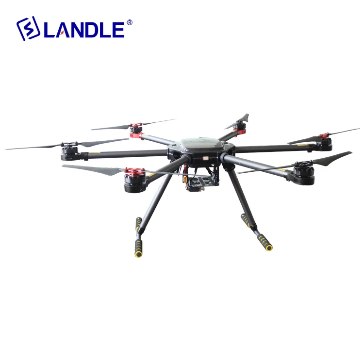 360 Rotate Lighting Long Flight Time Electric Powered Heavy Lift 6 Spirals Wing Drone
