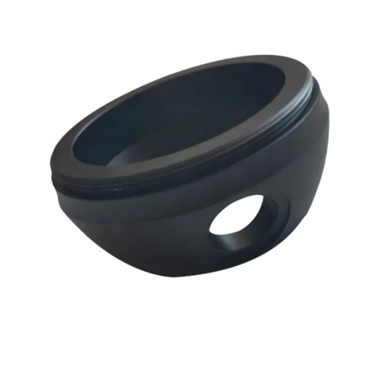 Your Trustworthy Machining Factory Custom Black Anodizing Aluminum Precision CNC Lathe Turning Threading Hookah Part