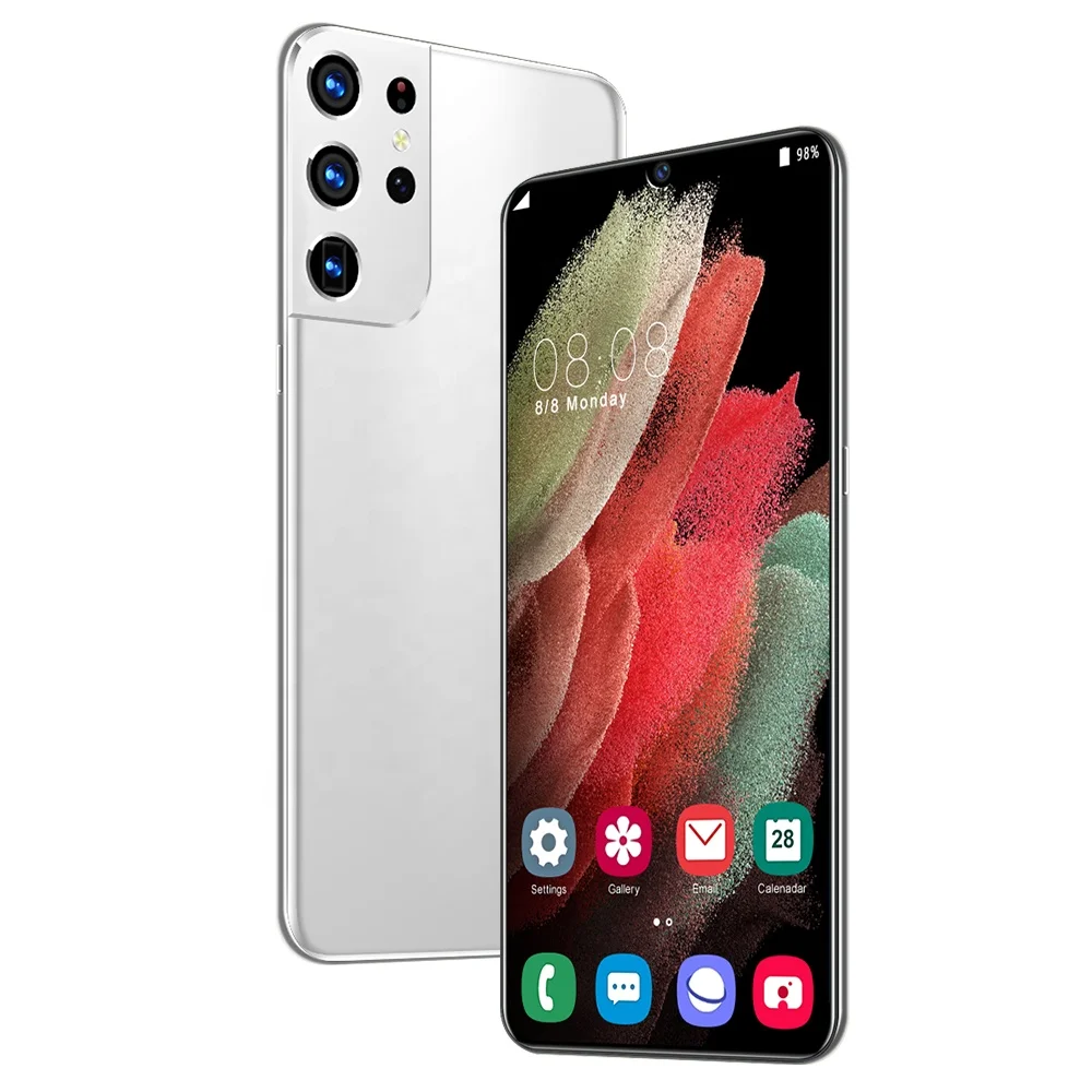  В наличии S21U Android смартфон 6 5 дюймов сенсорный экран HD камера 12GB + 512GB Двойная для телефонов на базе