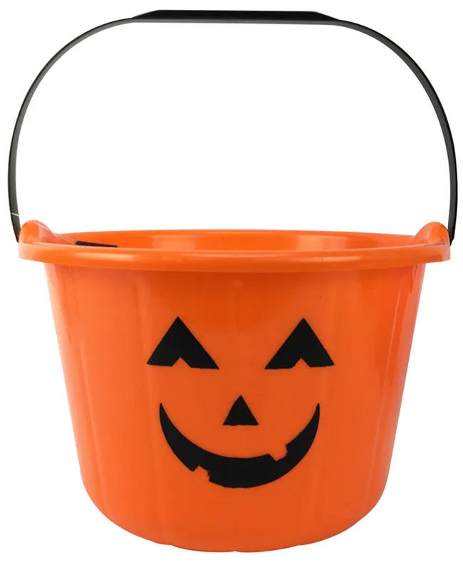 Halloween plastic bucket  printed  pumpkin bucket