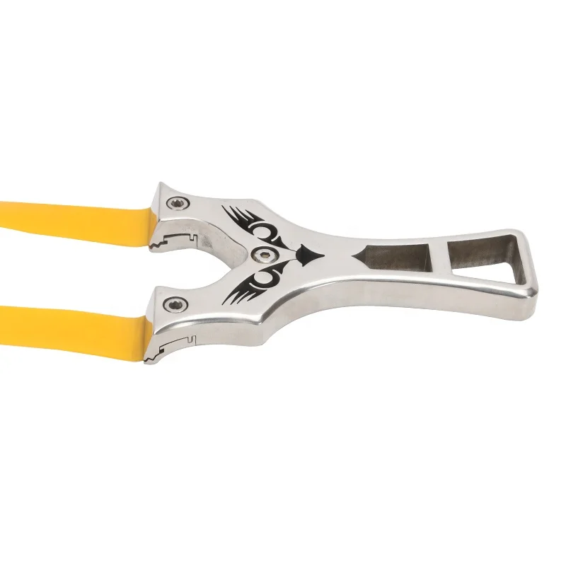 Professional hunting stainless steel Slingshot is novel and powerful. It is used for shooting and hunting