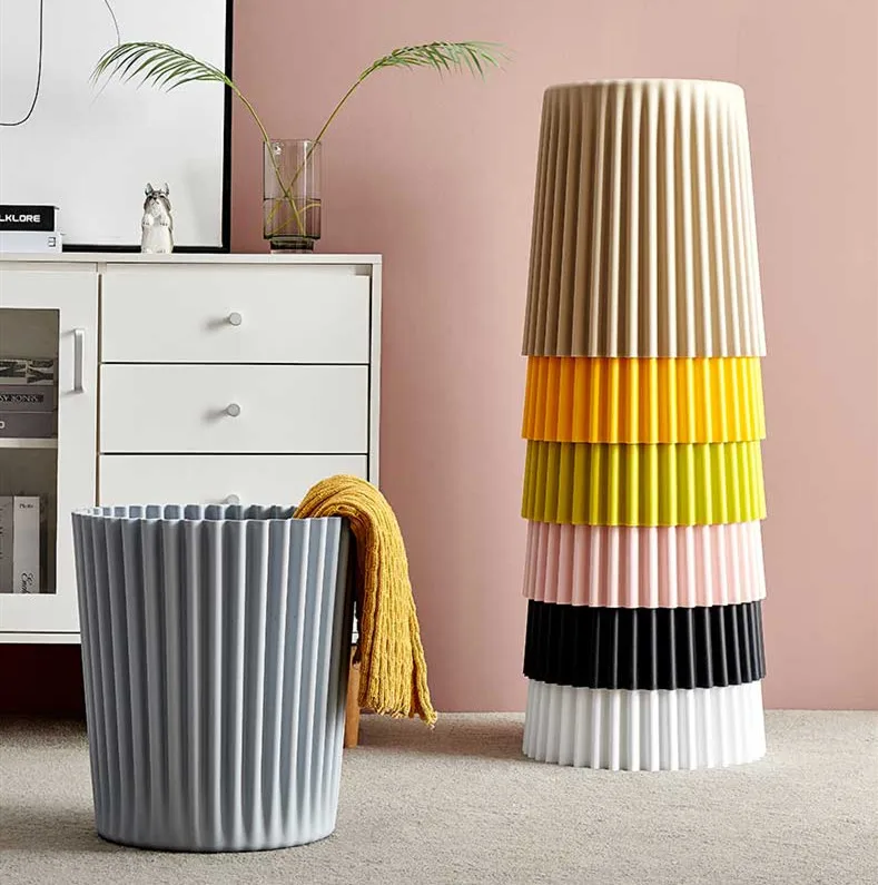 Multifunctional Coffee Table Big Round Chair Plastic Stools Step