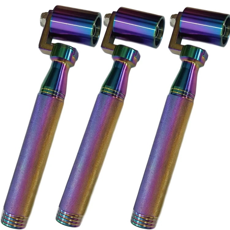 Colorful rainbow colorsFlat Angle Pressure DIY Wall Covering Wallpaper Construction Tools Seam Flat Roller Stainless Roller Too