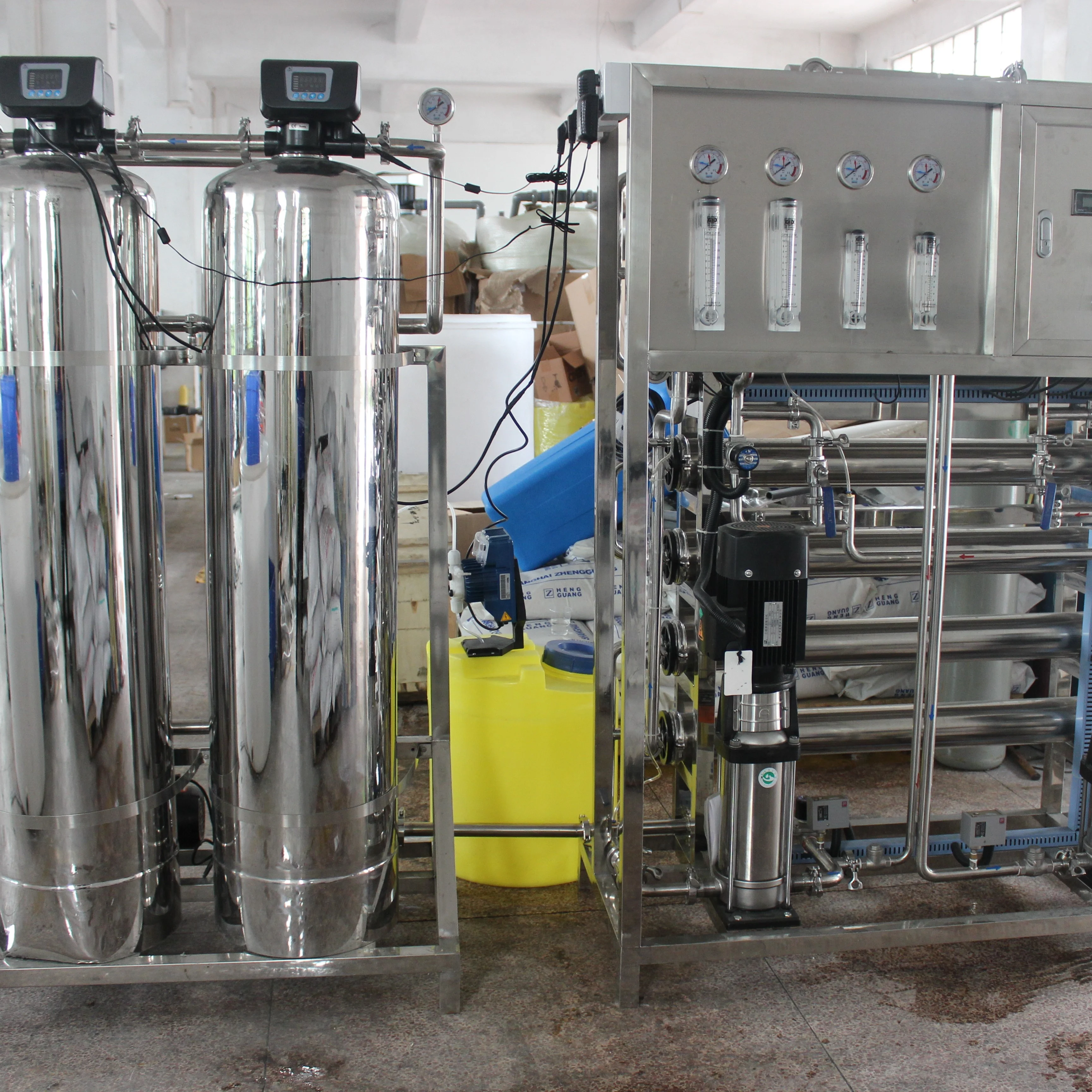 reserve osmosis faucet water purifier filter alkaline water machine ionizer water treatment plant