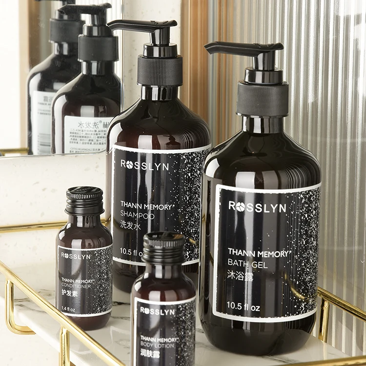 Customized Logo Personalised Hotel Toiletries Set Amenities High-end Hotel Shampoo Amenities Sets