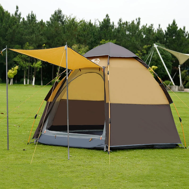Double Layer Camping Tent Waterproof Hiking Outdoor Hunting 5-8 Person 4Season tent