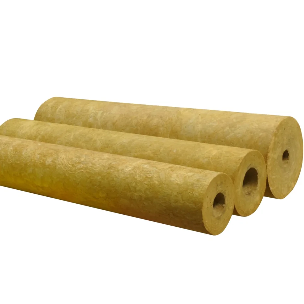 best sell basalt density 120kg/m3 rock wool pipe