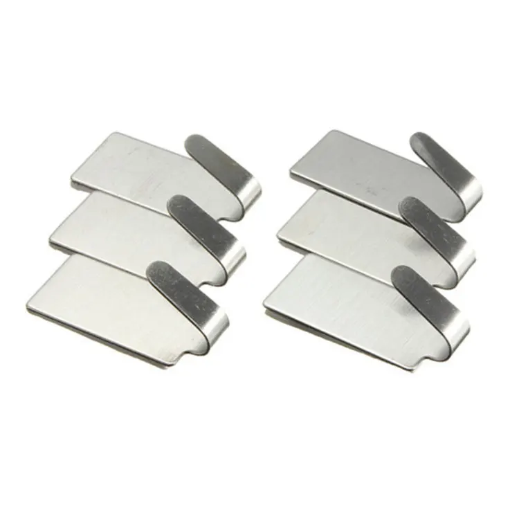 6pcs Self Adhesive Wall Sticky Hooks Strong Stainless steel Door Hook Holder