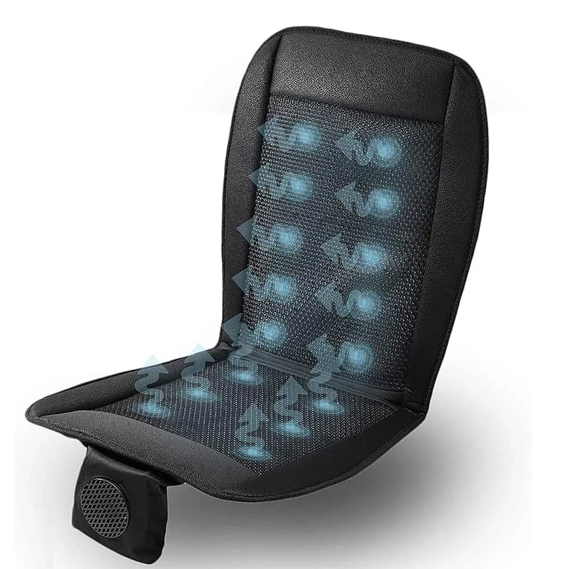 12V Automotive Adjustable Cooling Car Seat Cushion Comfortable Cooling Car Seat Cushion Air Fan Massage Auto Seat