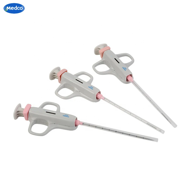 Disposable Light Bone Marrow Biopsy Gun Abram Pleural Biopsy Semi-automatic Trucut Biopsy Needle
