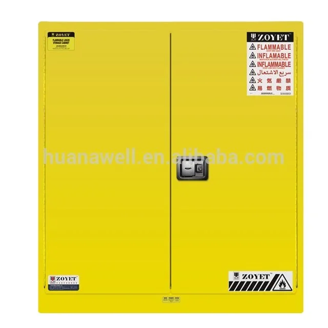 ZOYET 45 gallon factory sale fireproof flammable liquid Chemicals Storage Safety Cabinet for lab furniture