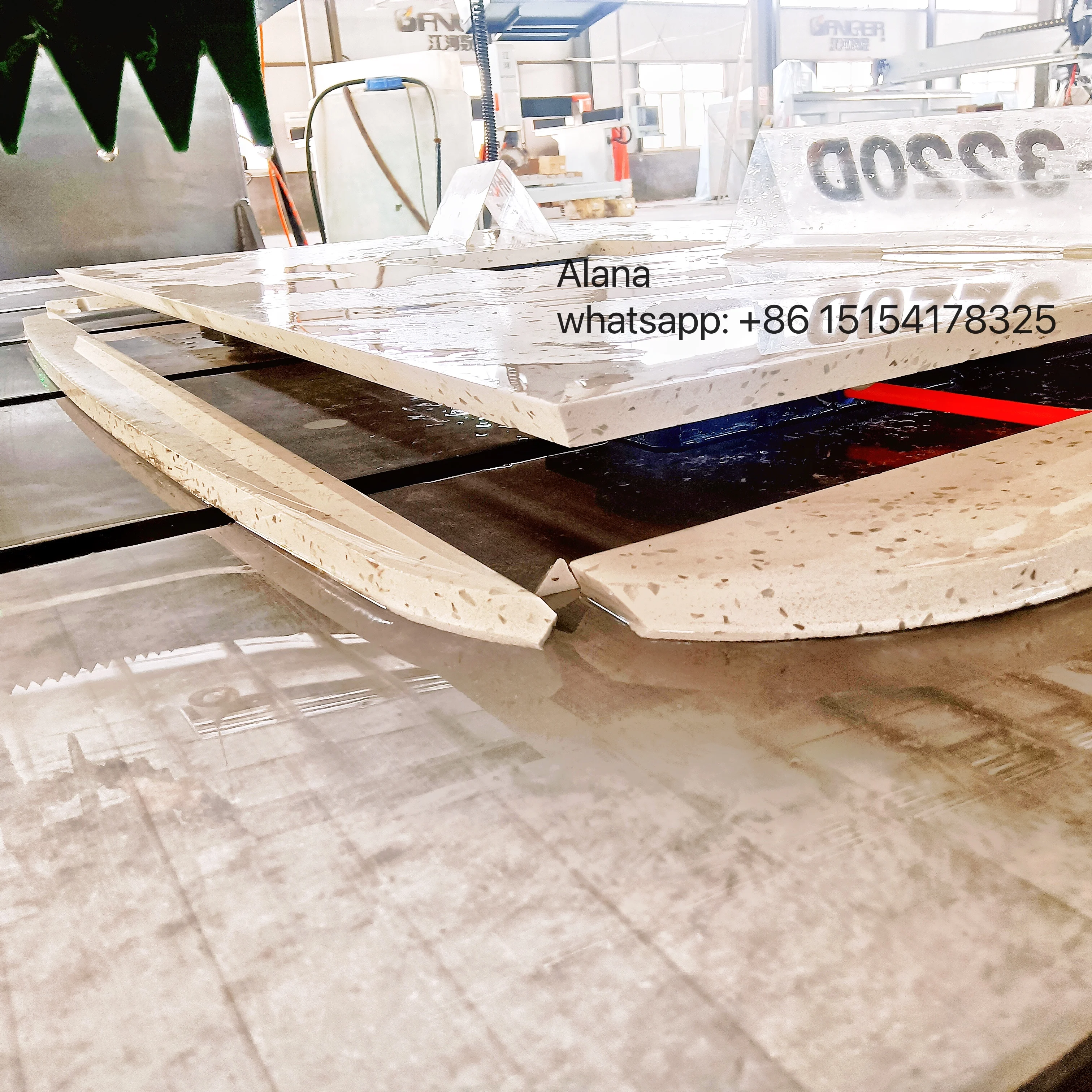 GANGER CNC 5 оси пила для резки камня GQ-3220D камнерезная машина обработки мрамора гранита спеченный камень фарфор