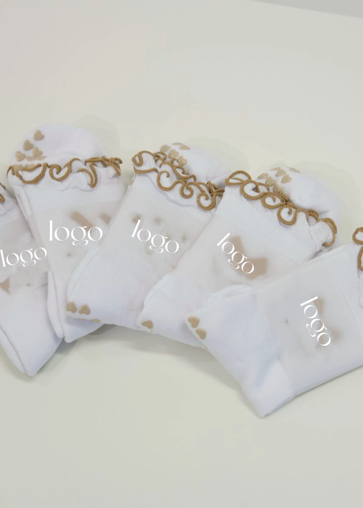 Popular Anti Slip Pilates Socks Aesthetic Custom Logo Heart Grips Yoga Pilates Sock Non Slip Manufacture Ballet Ruffle Frill Bow