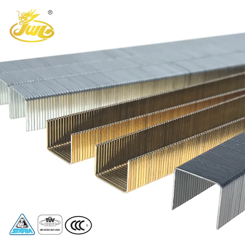 Modern Fancy Colorful 13MM 80 Series Furniture Staples 21GA U-Type Nail