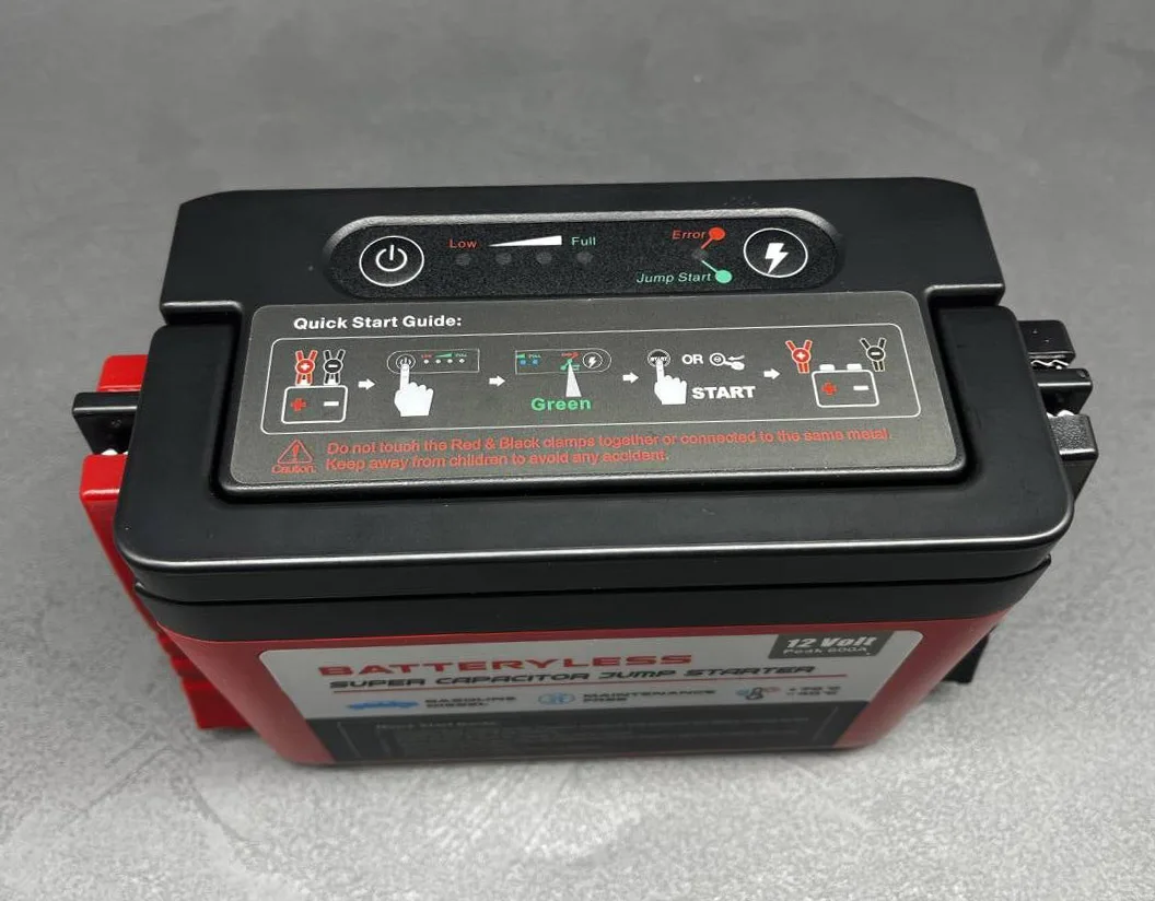 High Voltage 12V Battery Ultracapacitor Battery Graphene Self-healing power supply jump Starter Super Capacitor Container
