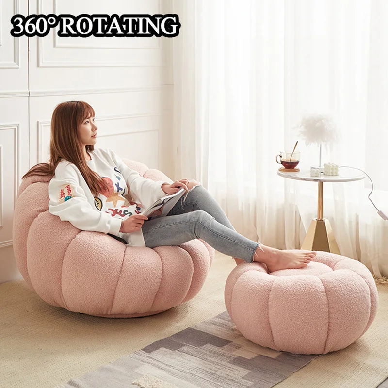 Luxury Ro Beach Garden Lounge Chair Luxurious Living Room Furniture Office Hotel Swivel Lounge Chair With Ottoman Set