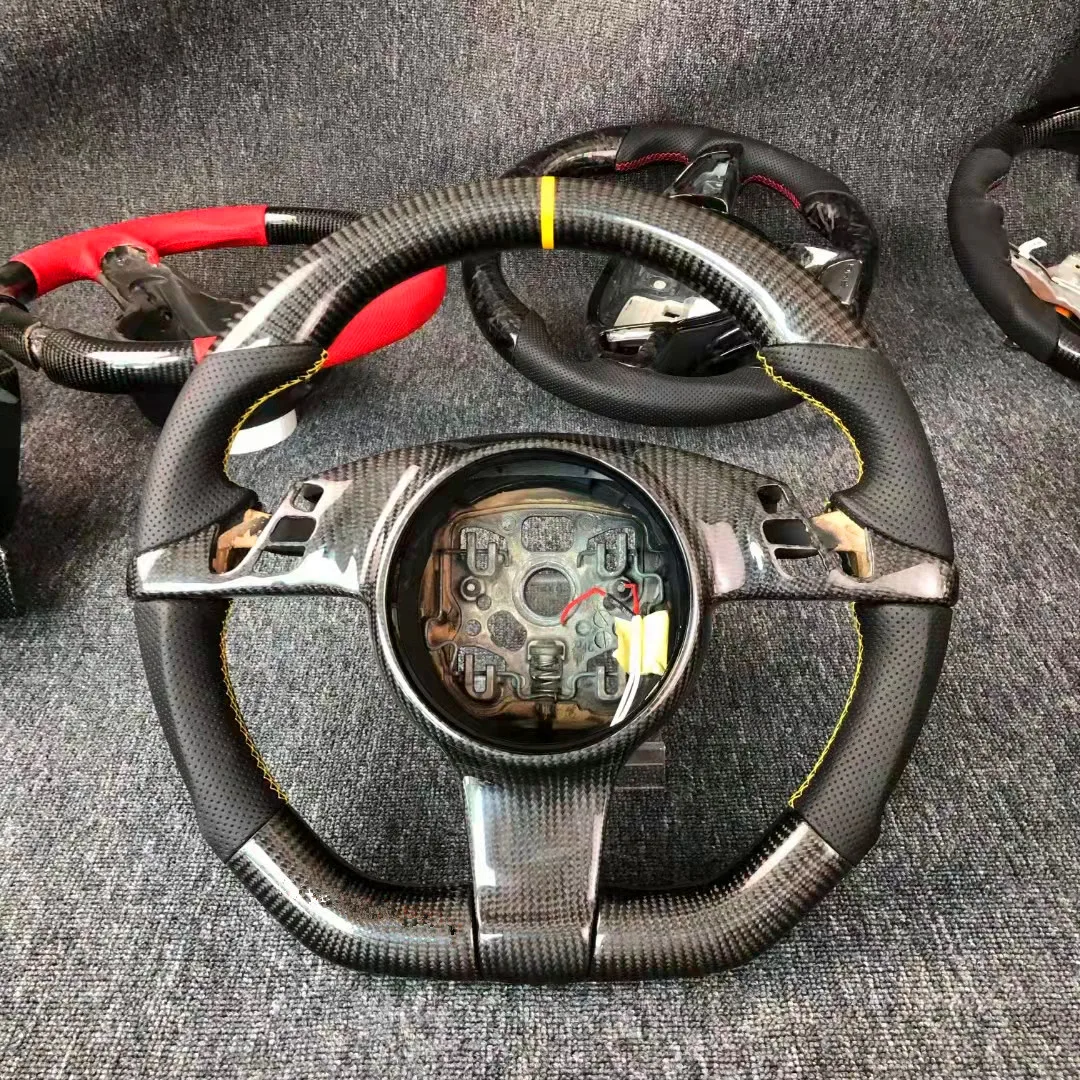Custom Alcantar Carbon Fiber Steering Wheel For Porsche 971 911.2 959 718 Macan 9y0racing Wheel Convertible