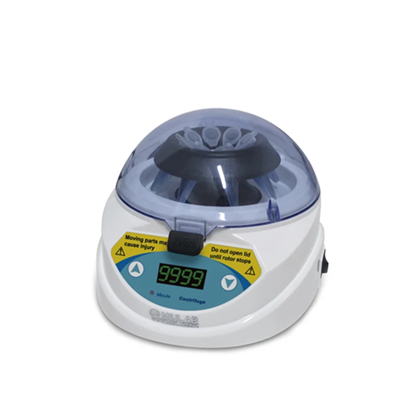 MINI-4K Mini Centrifuge equipped d several types of tube carriers for 2.0ml / 0.5ml / 0.2ml tubes and 0.2ml x 8 PCR tube strips