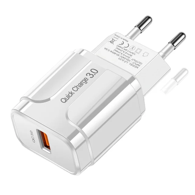 EU / US / UK male qc charger adapter Hot selling usb type c charger 3.0 usb car charger