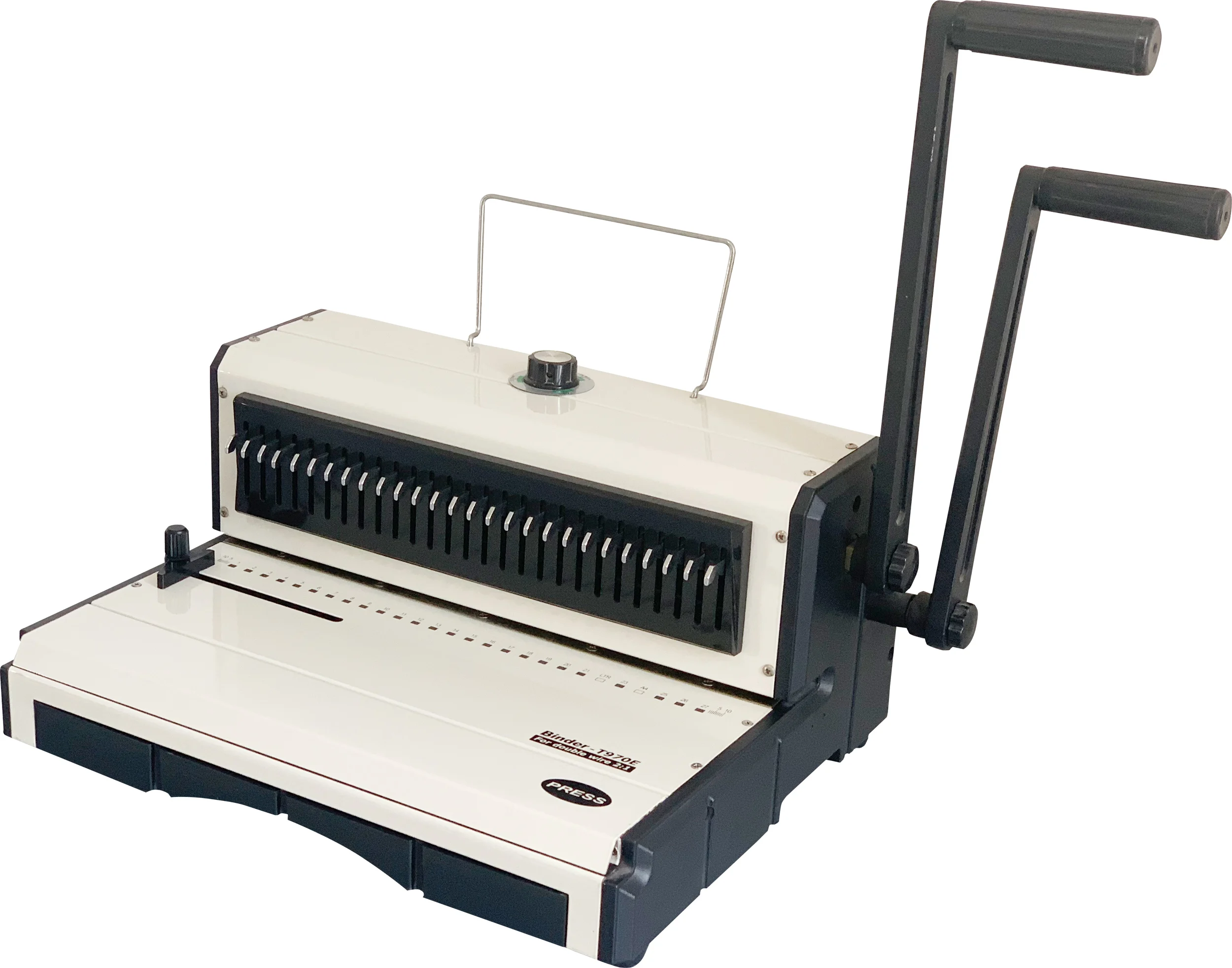 T970E F4 Size Wire 2: 1 Punching and Binding Machine