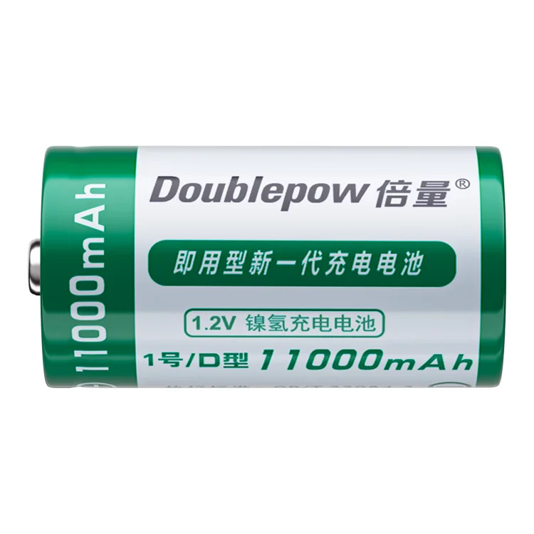 Doublepow 1 2 В D размер большой емкости 11000 мАч NIMH аккумуляторная батарея для бытовой техники и электроники