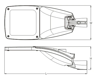 2022 led luminaria vial led light with sensor ip67 working lifetime 100000 lighting  aluminium housing round Street Lights