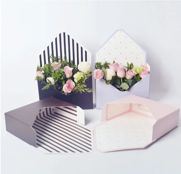 
Custom Florist Bouquet Packaging Gift Box Envelop Paper Boxes 