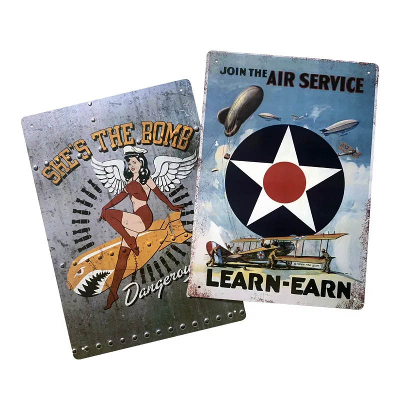 decoration painting poster wholesale decor craft plate vintage embossed tin metal sign