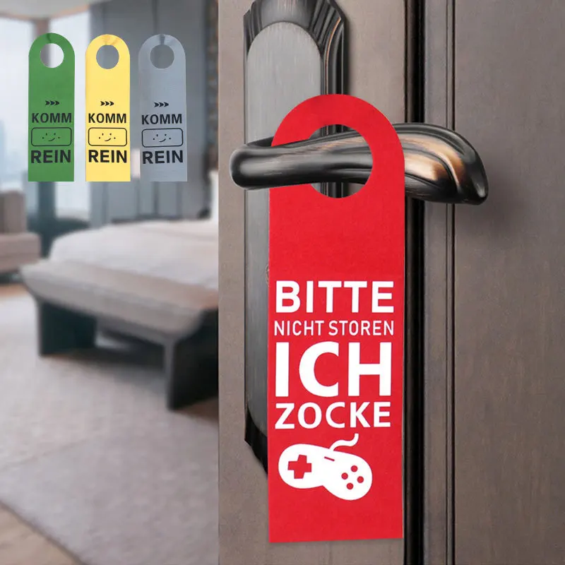 Wholesale Do Not Disturb Door Sign Please Clean Up Double-Sided Hanging Sign Hotel Guest Room Door Do Not Disturb Prompt Sign