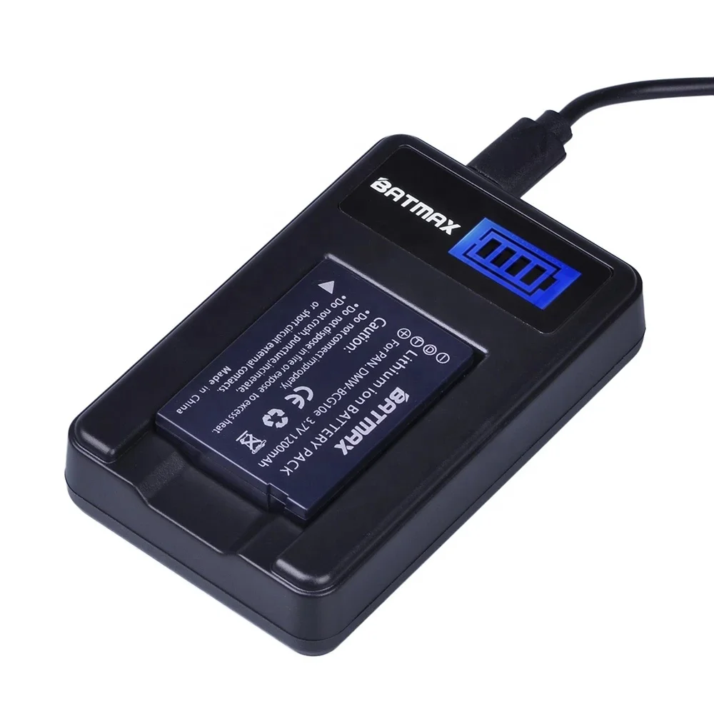 DMW-BCG10 DMW BCG10 DMWBCG10 BCG10e BP-DC7 BPDC7 LCD USB Single Charger for Panasonic Lumix DMC-ZS1 DMC-ZS3 DMC-ZS5 DMC-ZS6