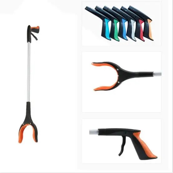garbage forceps pick up tool reacher grabber aluminum litter pickers/aluminum reacher grabber tool cat trash litter picker tool