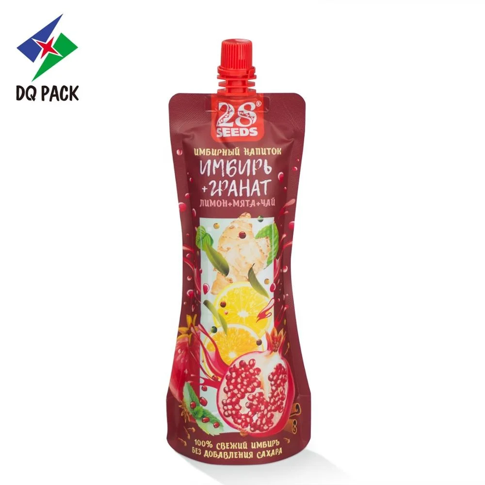 Упаковка для упаковки фруктового сока DQ стоячий мешок дой пак с носиком от китайского поставщика