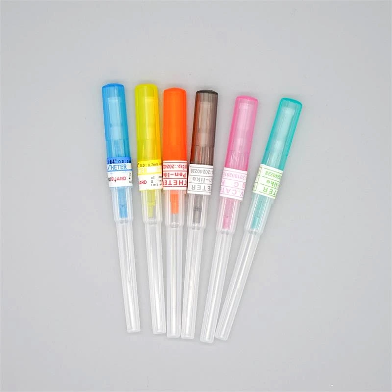 safty pen like type iv cannula   without wings port  CE