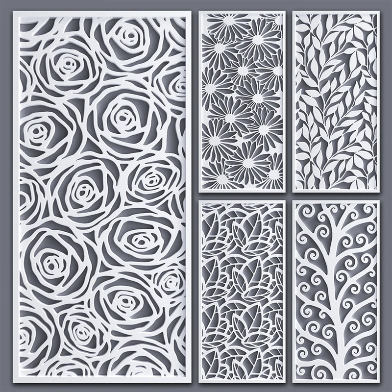 Decorative Outdoor Garden Privacy Art Carved Wood Screen Wpc Screen