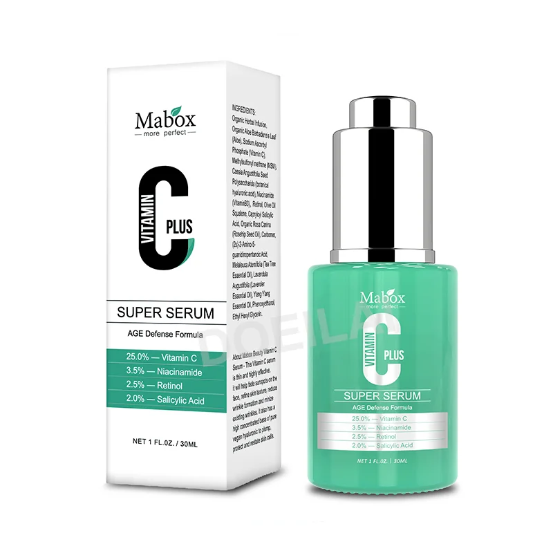 Mabox Facial Serum With  Organic Hyaluronic Acid Vitamin C Facial Serum For Skin