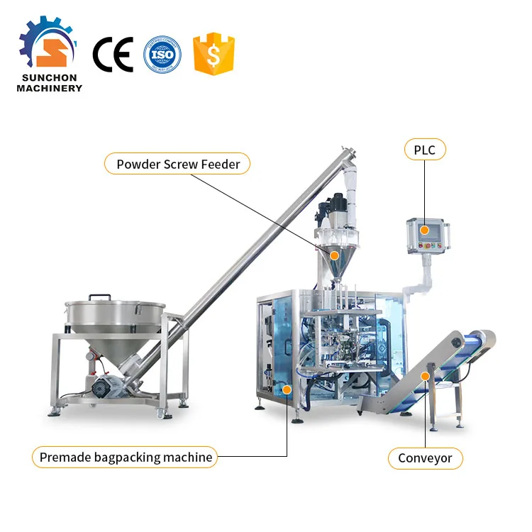 10g 20g 30g 40g 50gPowder Filling Machine Powder Weighing Filling Packing Machine For Pepper Spice Powder