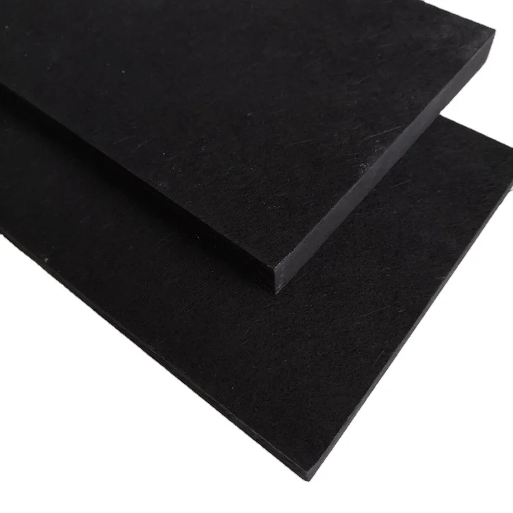 Fireproof Black Color Ceiling and Wall Panel, Fiberglass Acoustic Wall panels Beveled Edge