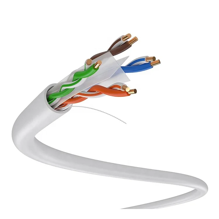 Gigabit ethernet rohs cpr 4 pairs utp cat6 network 8 core cable utp