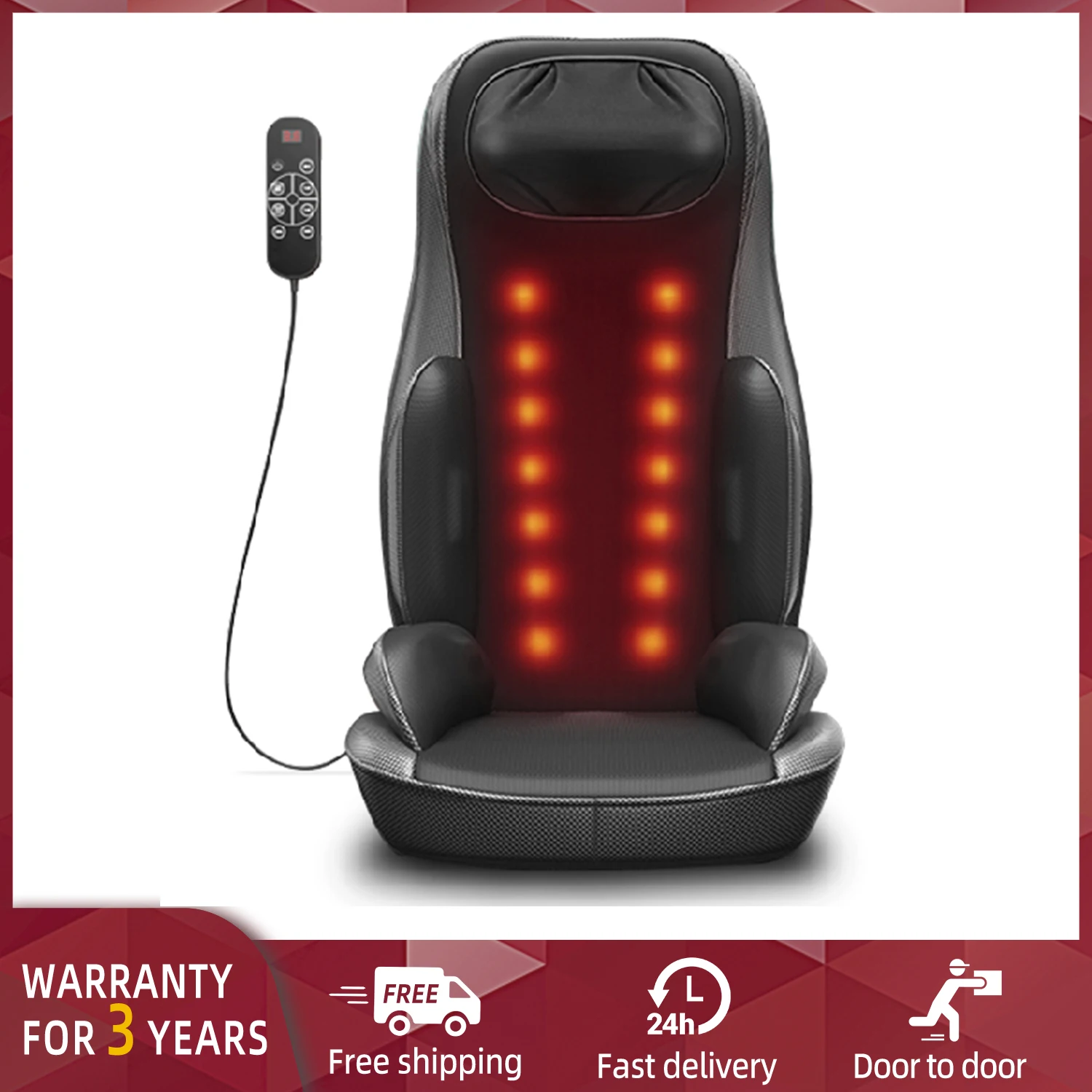 Massage Multifunctional Neck Waist Back Whole Body Electric Instrument Kneading Household Chair Cushion for Home