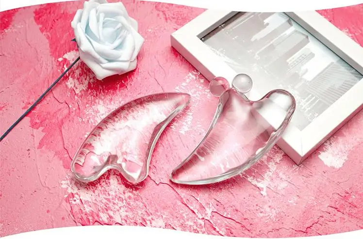 Body Facial Eye Scraping Acrylic Resin  Gua Sha Board  Acupuncture Massager